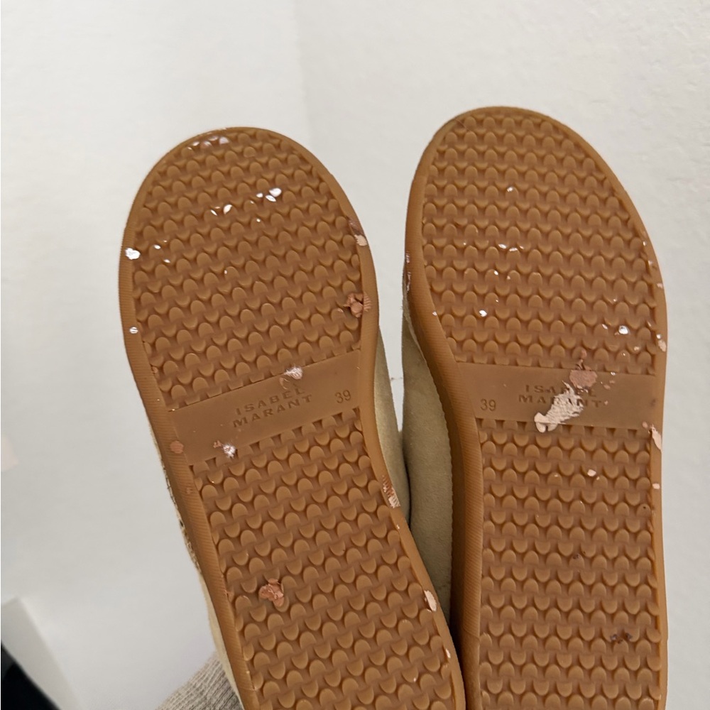 Beige Suede Isabel Sneakers - Picture 4 of 5
